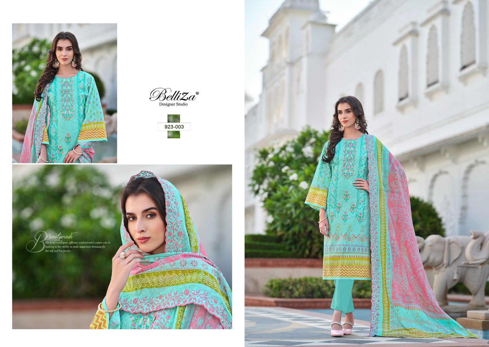 Zubiya By Belliza Digital Printed Pure Cotton Dress Material Wholesale Price In Surat